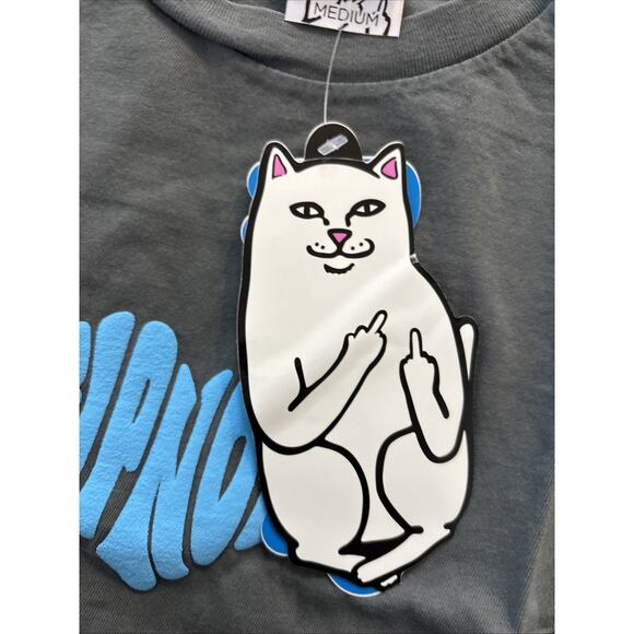 RIPNLOVE CROPPED BABY TEE (CHARCOAL) Large - Picture 6 of 6